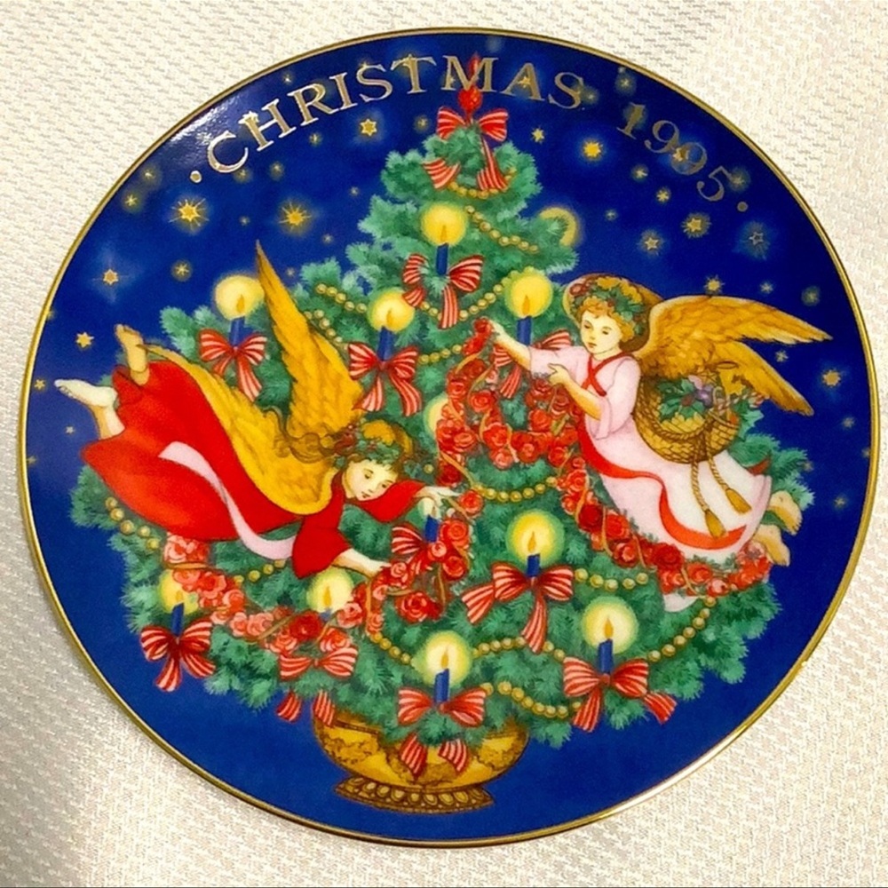 Vtg Collectible Holiday Christmas Plate 1995